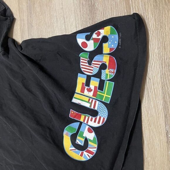 Guess Georges Marciano Vintage T-shirt Large Around The World Made In USA 1989 - Picture 4 of 8